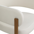 Brassex - Chaise de visite 572834 Bailey - ensemble de 2 - crème-Revêtement en tissu de qualité supérieure