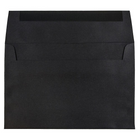 JAM Paper Enveloppes en lin format livret avec fermeture gommée, 5 1/4 x 7 1/4 po, noir, 100/paquet-Taille : A7 (5 1/4 x 7 1/4 po)