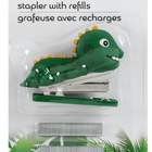 Merangue - Agrafeuse en Forme d’Animal avec Recharges - Chat ou Dragon-Design original et fonctionnel pour tous les jours