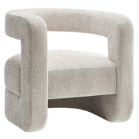 Modway - Jaylin Rembourré Chenille Chaise d’accent - Gris colombe-Sellerie en chenille