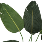 Monarch Specialties - Plante Artificielle - 44 po H - L'Arbre De L'Oiseau De Paradis - Mis En Pot - Feuilles Vertes - Pot Noir-Garantie limitée de 5 ans contre les défauts du fabricant