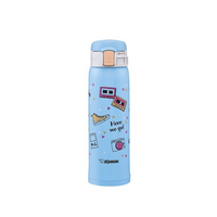 Tasse design mignon Zojirushi - 16 onces - croquis bleu-16oz tasse isolée en acier inoxydable