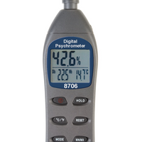 REED 8706-NIST Psychromètre/thermo-hygromètre-Roue de sensibilité réglable par l'utilisateur