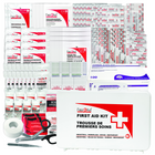 First Aid Central - Trousse de premiers soins règlementaire CSA - Type 2 - De Base - Grande - Plastique-Emballée dans un boîtier en plastique mural durable avec logo de premiers soins bilingue.