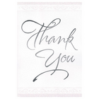 Rosedale – Cartes de souhaits et enveloppes, Formal Thank You, 5 1/2 x 8 po, 12/paquet (17720)-Imprimé sur papier cartonné non couché de haute qualité