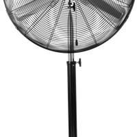 Matrix Industrial - Ventilateur non oscillant de 30" sur socle avec roulettes-Roulettes de 2,5" facilitant les déplacements