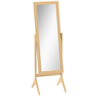 HOMCOM - Miroir pleine longueur - 18,5 po l x 58,25 po H - marron-Le design simple s'harmonise avec tout type de décoration 
