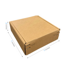 Reliabag Self Seal Corrugated Literature Mailer Boxes - 7" L x 7" W x 2" H - Kraft - 40 Pack-40pcs ships flat, save storage space