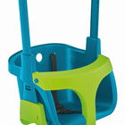 Mookie - Siège de balançoire pour bébé TP Quadpod-Lorsque l’enfant est prêt, retirez l'appuie-tête pour obtenir un siège toujours enveloppant et sécuritaire, avec barre en T et harnais. C'est le mode 2.