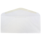 JAM Paper Enveloppes format livret à rabat commercial gommé, 5 x 11 1/2 po, blanches, 200 par paquet-Taille : Nº 14 (5 x 11 1/2 po)