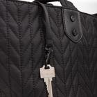 The Rolling Stones - Collection Iconic - Sac fourre-tout en nylon matelassé avec bandoulière réglable et amovible - Noir-Rangez vos essentiels dans le grand compartiment principal grâce à sa fermeture éclair supérieure et utilisez la languette métallique THE ROLLING STONES pour refermer le sac