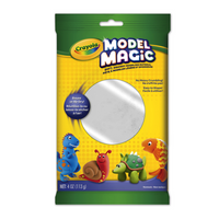 Crayola - Pâte à modeler Model Magic, blanche, pot de 113 g-Matériel de modelage novateur et amusant qui sèche en 24 heures