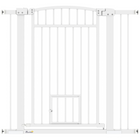 PawHut - Porte pour chien 30"-41" avec petite porte et kit d'extension - 37" H-Barrière de 37,4 po (95 cm) de hauteur