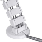 AnthroDesk Cable Management Spine - White-Modular design with snap-together segments