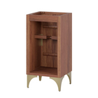Modway - Daylight 18" Armoire à coiffeuse de salle de bain - Noyer-Assemblée requise