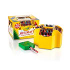 Crayola Ultimate Crayon Collection, Assorted, 152/Pack-This collection comes with a bright yellow caddy and a sharpener to keep crayons organized and ready for creating