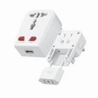 Powerology Travel Adapter Kit with 1 USB-A Port - White-Circuit protection