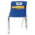 Seat Sack Sac de siège carré moyen de 15 po avec nouvelle carte de visite, paquet de 2-Poche de chaise de haute qualité et facile à utiliser pour les étudiants à table ou à un bureau