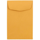 JAM Paper - Enveloppes à monnaie nº 4, 3 x 4 1/2 po, brun kraft/manille, 1000/paquet-Enveloppes à monnaie