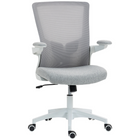 HOMCOM - Chaise de bureau ergonomique avec soutien lombaire - gris-Profitez d'un confort dorsal personnalisé grâce à un support lombaire 2D 