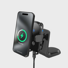 Mighty Mount - Support de chargeur sans fil 15 W, support 2 en 1 pour tableau de bord et grille d'aération-Support pliable : pour aider à maintenir votre téléphone en place