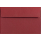 JAM Paper A9 Invitation Envelopes, 5.75 x 8.75, Dark Red, 250 Pack (31511321H)-Red dark base envelope