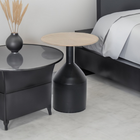 Brassex Colter Accent Table - Black/Gold-Slim profile