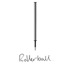 A.T. Cross Rollerball Pen Refill - Fine - Black-Fine-point tip produces 0.25mm line width for crisp, clear lines for excellent visibility. 