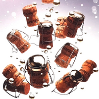 Mill Brook Studio "Happy New Year" Corks Greeting Cards with Envelopes - 5-3/8" x 7-3/4" - 18 Pack-Greeting Cards