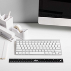 JAM Paper Stainless Steel Ruler with Non-Skid Backing - 12" - Black - 12 Pack-Size: 12 Inches long / 1 Foot ruler