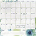 DateWorks 2026 16-Month Family Magnetic Wall Calendar - 12" x 12" - Whisper Song - English-16 tear-off monthly pages with notes section for September 2024 to December 2025
