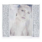 Elegance Starlet Crystal Filled Photo Frame, 5" x 7"-Silver plate with crystal accents, this frame displays your loved ones as a starlet; frame perfect for wedding or any memorable event.