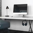 Kanto HH Universal Under Desk Headphone Hook - Black-Solid steel construction with durable powder coated finish