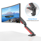ShoppingAll - Support de bureau pour moniteur de jeu, entièrement réglable, à ressort à gaz, rouge-6