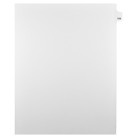 Mark Maker Legal Tabs - Letter Size - White - 1/25th cut - 25 tabs per package - 5 packages Pack - Number 152-White Single Tabs