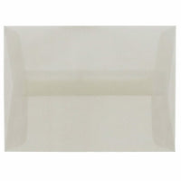 JAM Paper - Enveloppes A1 en vélin translucide 4 barres - 3,625 x 5,125 - Argent platine - Paquet de 25-Couleur : Platine Argent Translucide