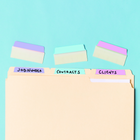 Avery -  74777 UltraTabs Onglets de Classement, Couleurs pastel, 24 onglets-3 po x 1½ po