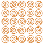 JAM Paper Circular Coloured Papercloops, Orange Round Paper Clips, 5 Packs of 50, 250 Total (21827540g)-5