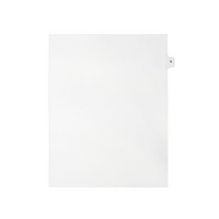 Mark Maker Legal Exhibit Index Tab White Single Tabs, 1/15th Cut, Letter Size, No Holes, Letter R, 25 Pack-White Single Tabs, 1/15th Cut