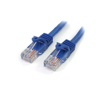 StarTech Cat5e Blue Snagless RJ45 UTP Cat 5e Patch Cable, 50ft Patch Cord, 50 Ft.-50-micron gold connectors ensure optimum conductivity while eliminating network signal loss due to oxidation or corrosion