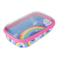 Zipit Clear Top Storage Box - Rainbow-Clear Top Storage Box can hold up to 60 pens and pencils