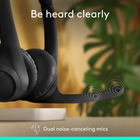 Logitech - Zone 300 casque Bluetooth sans fil avec microphone anti-parasite -Graphite-Audio exceptionnel: les transducteurs audio dynamiques de 30 mm intégrés possèdent des diagrammes de diaphragme personnalisés et réglés avec précision pour offrir un son cristallin pour les appels ainsi que d’autres options d’écoute