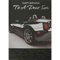 Rosedale - Carte de voeux, anniversaire de fils, voiture-Imprimé sur papier de qualité couché