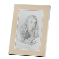Elegance Jolene Photo Frame, Satin Gold, 4" x 6" (63374)-Tabletop photo frame