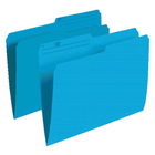 Chemise à dossier Staples de couleur, format lettre - bleu - paquet de 10-Les codes-couleur accélèrent le classement des dossiers et empêchent de les égarer !