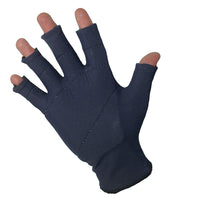 IMPACTO® 525-00 X-GR Paire Doublure de Gant Antichocs, doigts 3/4, coussinet gel paume/doigts/pouce, en nylon-1