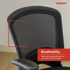 Staples Mesh Task Chair - Black-Customize your seating position using the pneumatic lift with lock-out and adjustable tilt tension