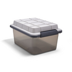 TRU RED – Bac de rangement étanche et résistant à la poussière, 16,8 l, avec couvercle verrouillable-Modulaire, emboîtable et empilable pour tirer le meilleur parti de l'espace limité