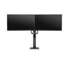 North Bayou 24"-32" Gas-Strut Desktop Dual Monitor Arm - Black (F32-B)-75x75, 100x100 mm