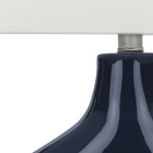 Monarch Specialties - Luminaire - 25 po H Lampe De Table - Céramique Bleue - Abat-Jour Ivoire / Crème - Contemporain - Moderne-Fabriquée avec des matériaux de qualité, cette lampe de table tendance est assortie d'une garantie limitée de 2 ans contre tout défaut, pour votre plus grande confiance